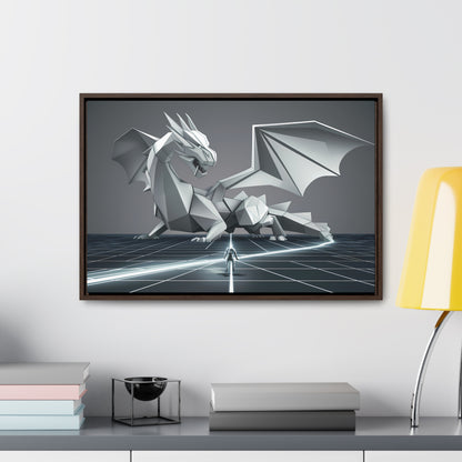 Confrontation in the Digital Realm - Gallery Canvas Wraps, Horizontal Frame