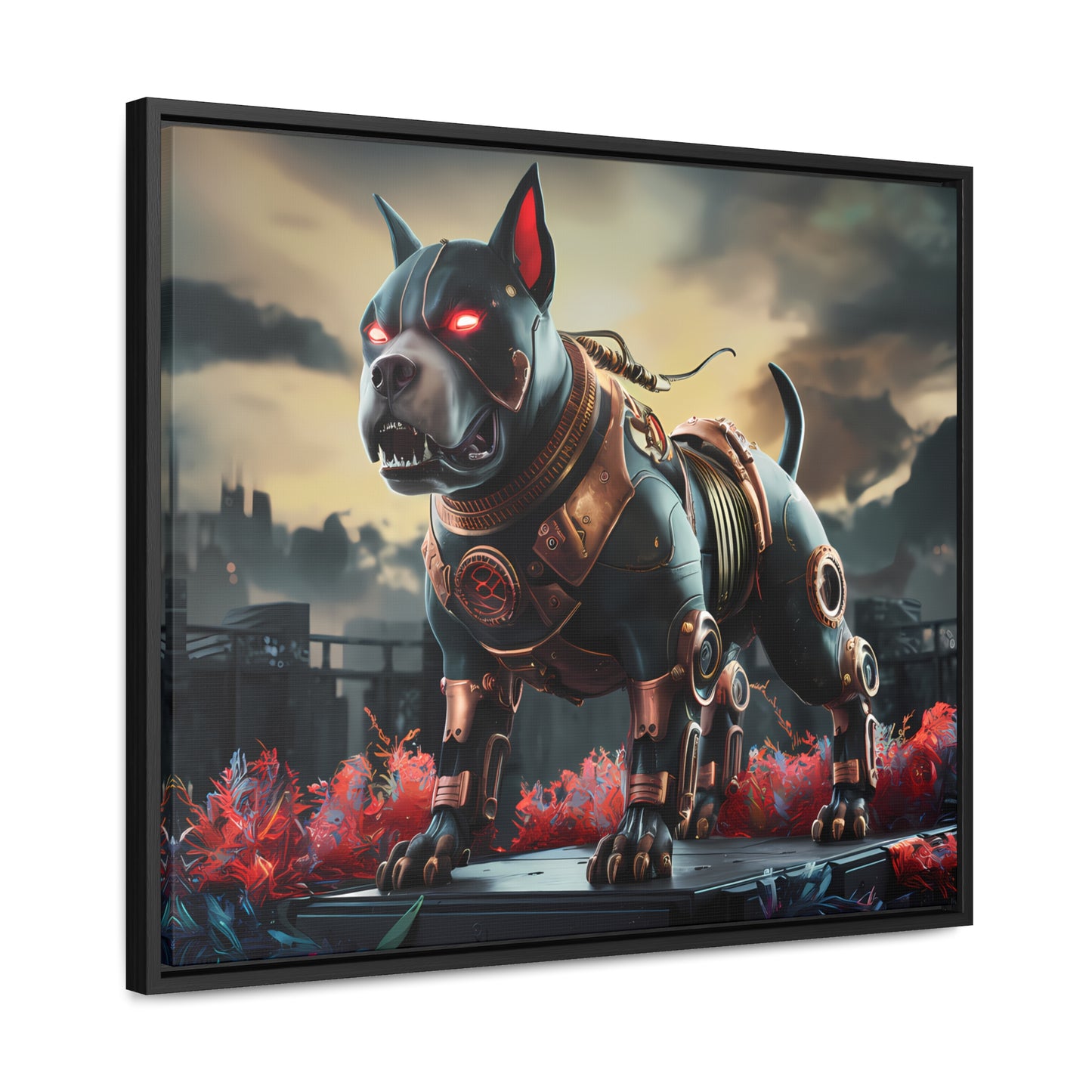 Cyberhound Sentinel - Gallery Canvas Wraps, Horizontal Frame