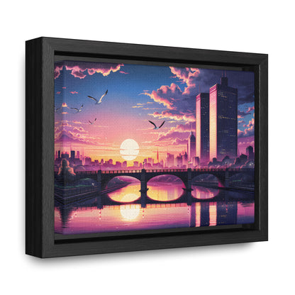 Twilight Reflections - Gallery Canvas Wraps, Horizontal Frame