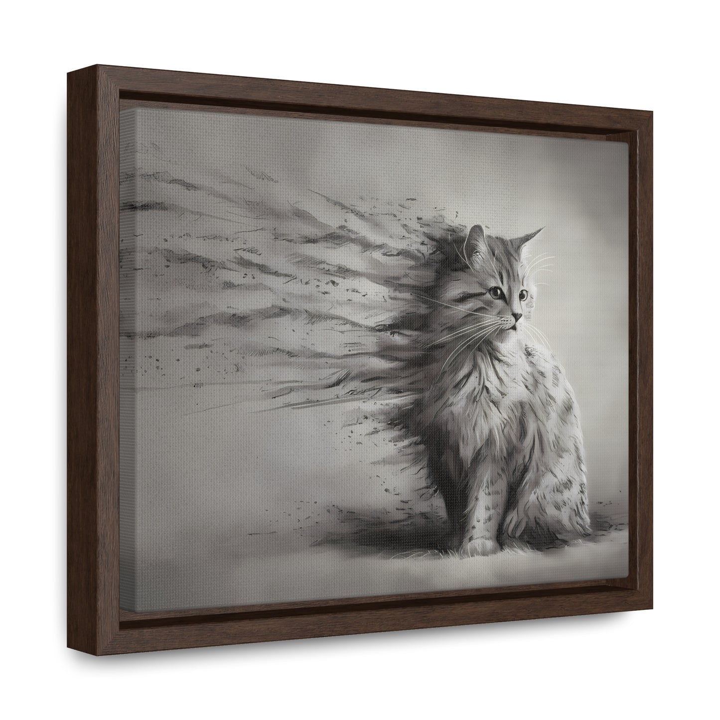 Ephemeral Whiskers - Gallery Canvas Wraps, Horizontal Frame