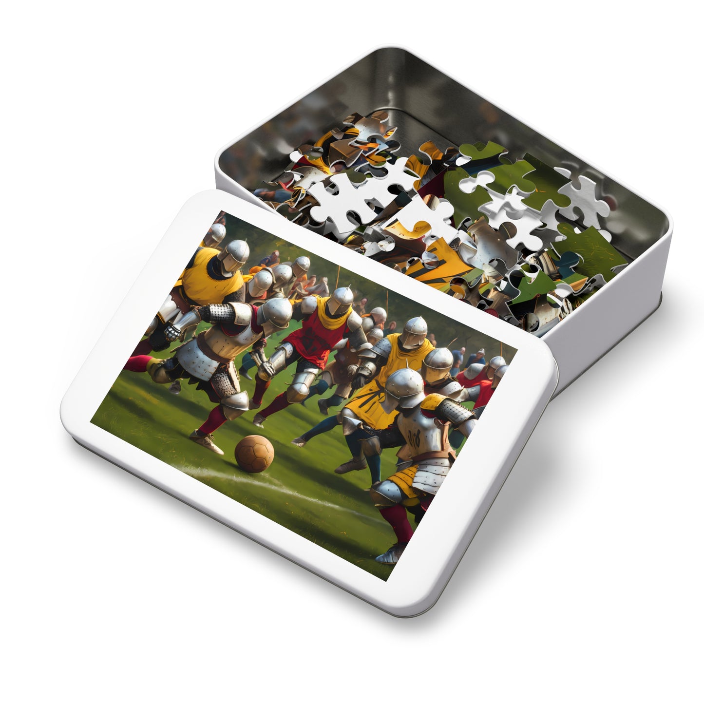 Knights of the Pitch: Medieval Football Frenzy - Jigsaw Puzzle (30, 110, 252, 500,1000-Piece)