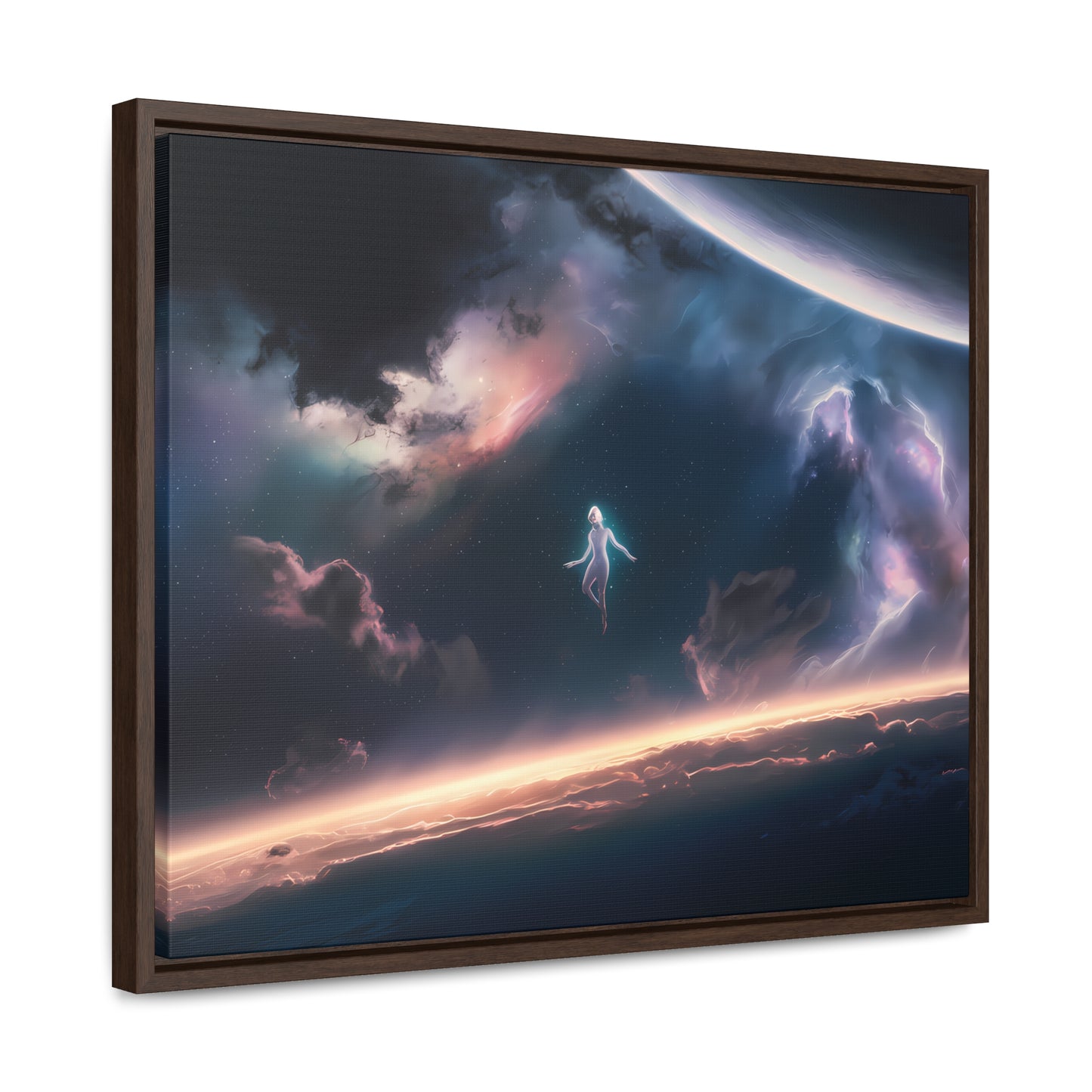 Ascension Beyond the Horizon - Gallery Canvas Wraps, Horizontal Frame