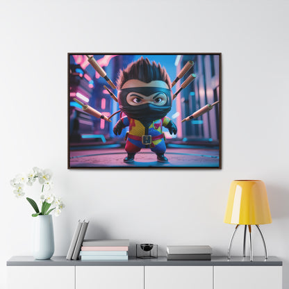 Ninja Toy Showdown - Gallery Canvas Wraps, Horizontal Frame