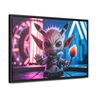 Neon Punk Guardian - Gallery Canvas Wraps, Horizontal Frame