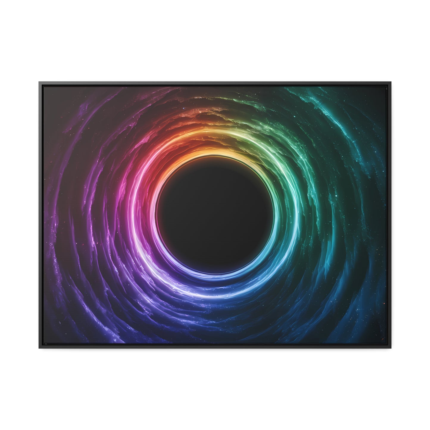 Cosmic Vortex of Light - Gallery Canvas Wraps, Horizontal Frame