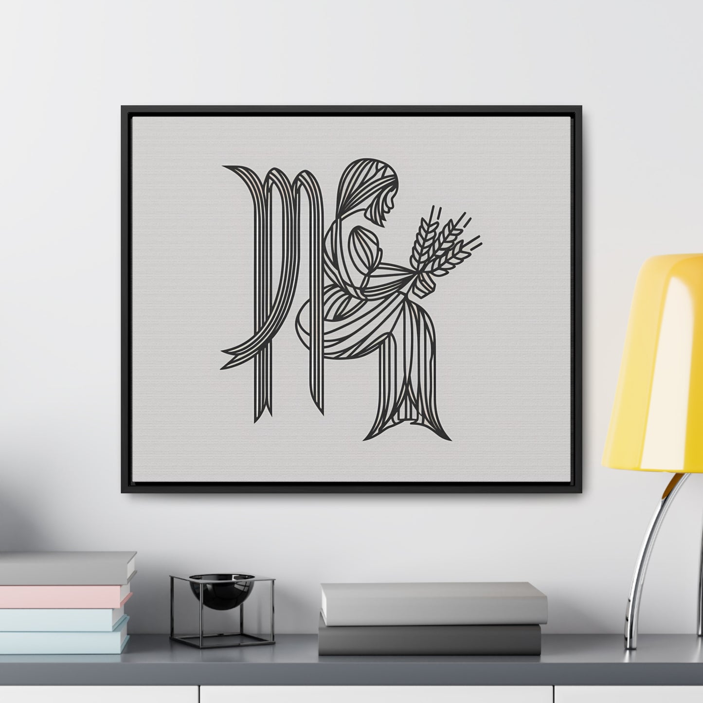 Virgo Lines - Gallery Canvas Wraps, Horizontal Frame