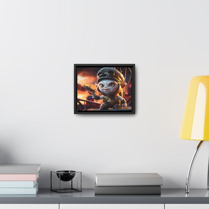 Steampunk Goblin Commander at Dusk - Gallery Canvas Wraps, Horizontal Frame