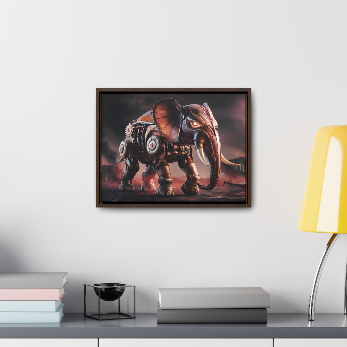 "Mechanized Titan of the Wasteland" - Gallery Canvas Wraps, Horizontal Frame