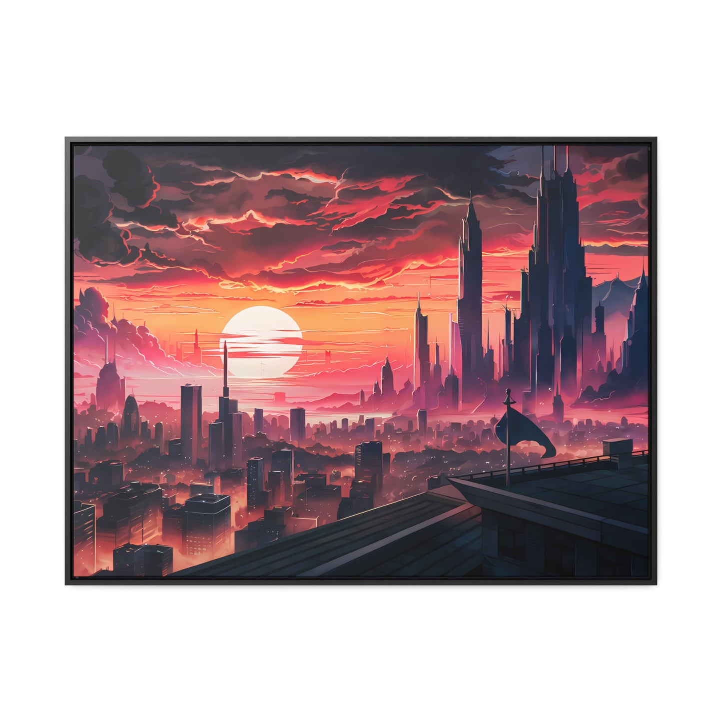 City of the Last Dawn - Gallery Canvas Wraps, Horizontal Frame