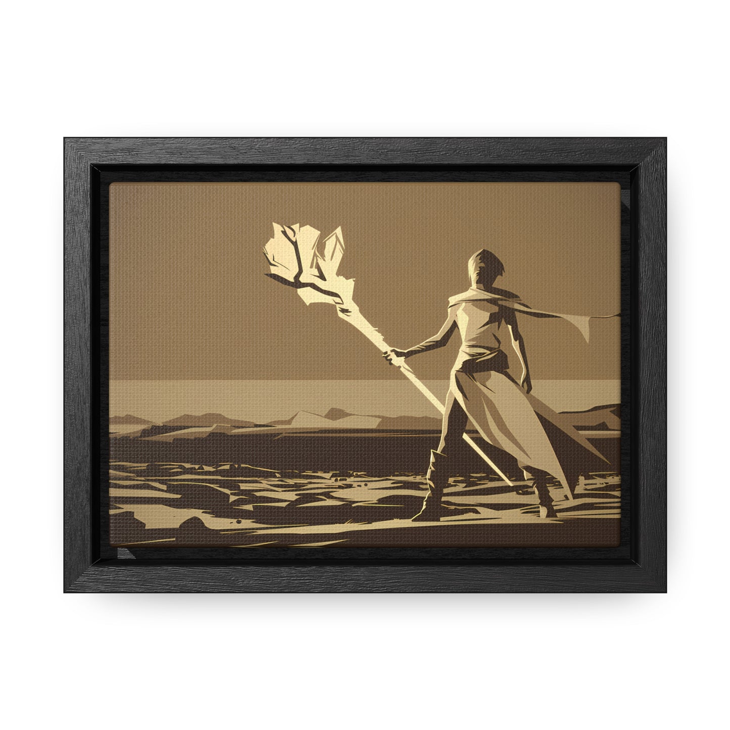 Wanderer of the Desolate Lands - Gallery Canvas Wraps, Horizontal Frame