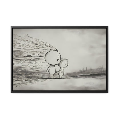 "Together Through the Storm" - Gallery Canvas Wraps, Horizontal Frame