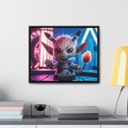 Neon Punk Guardian - Gallery Canvas Wraps, Horizontal Frame