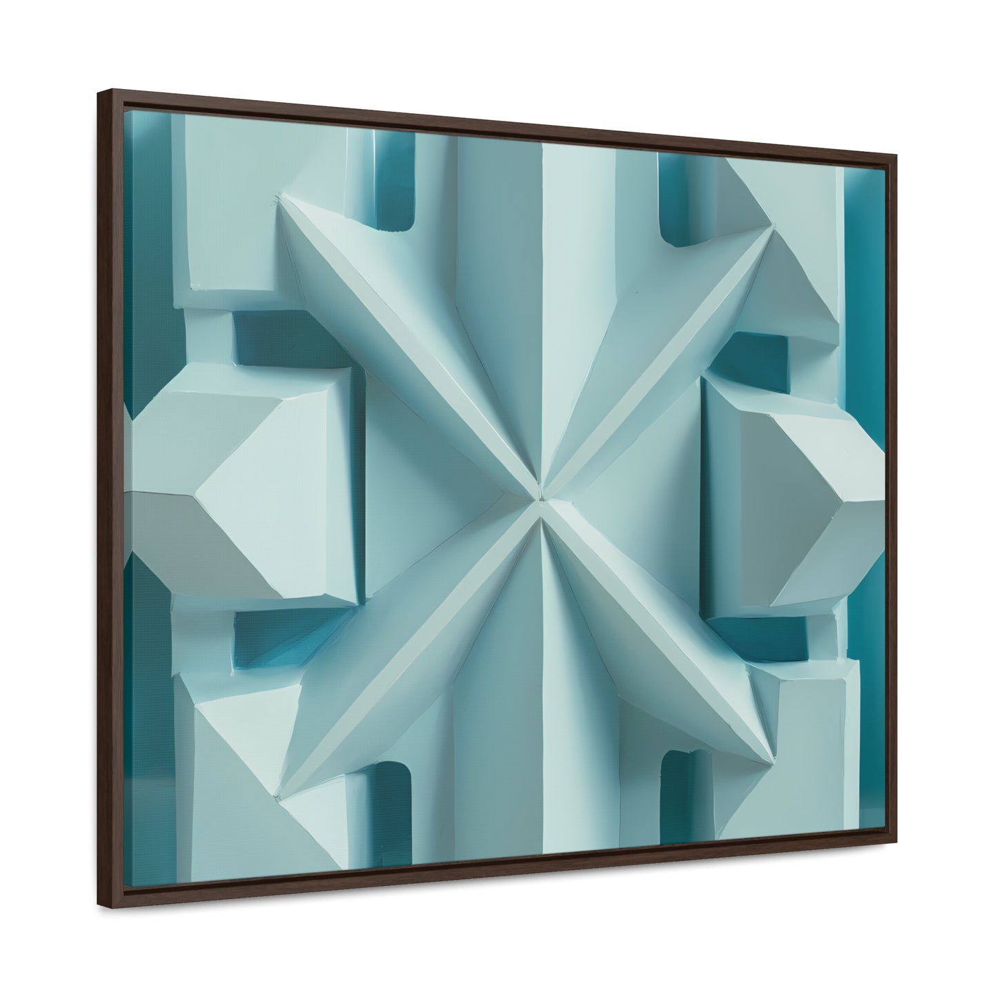 Fractal Symmetry in Ice - Gallery Canvas Wraps, Horizontal Frame