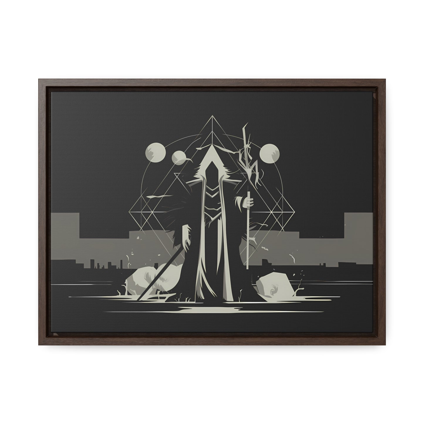 The Arcane Guardian of the Shadows - Gallery Canvas Wraps, Horizontal Frame