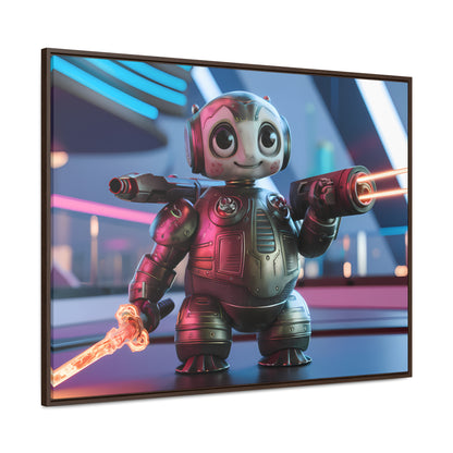 Galactic Guardian Bot - Gallery Canvas Wraps, Horizontal Frame