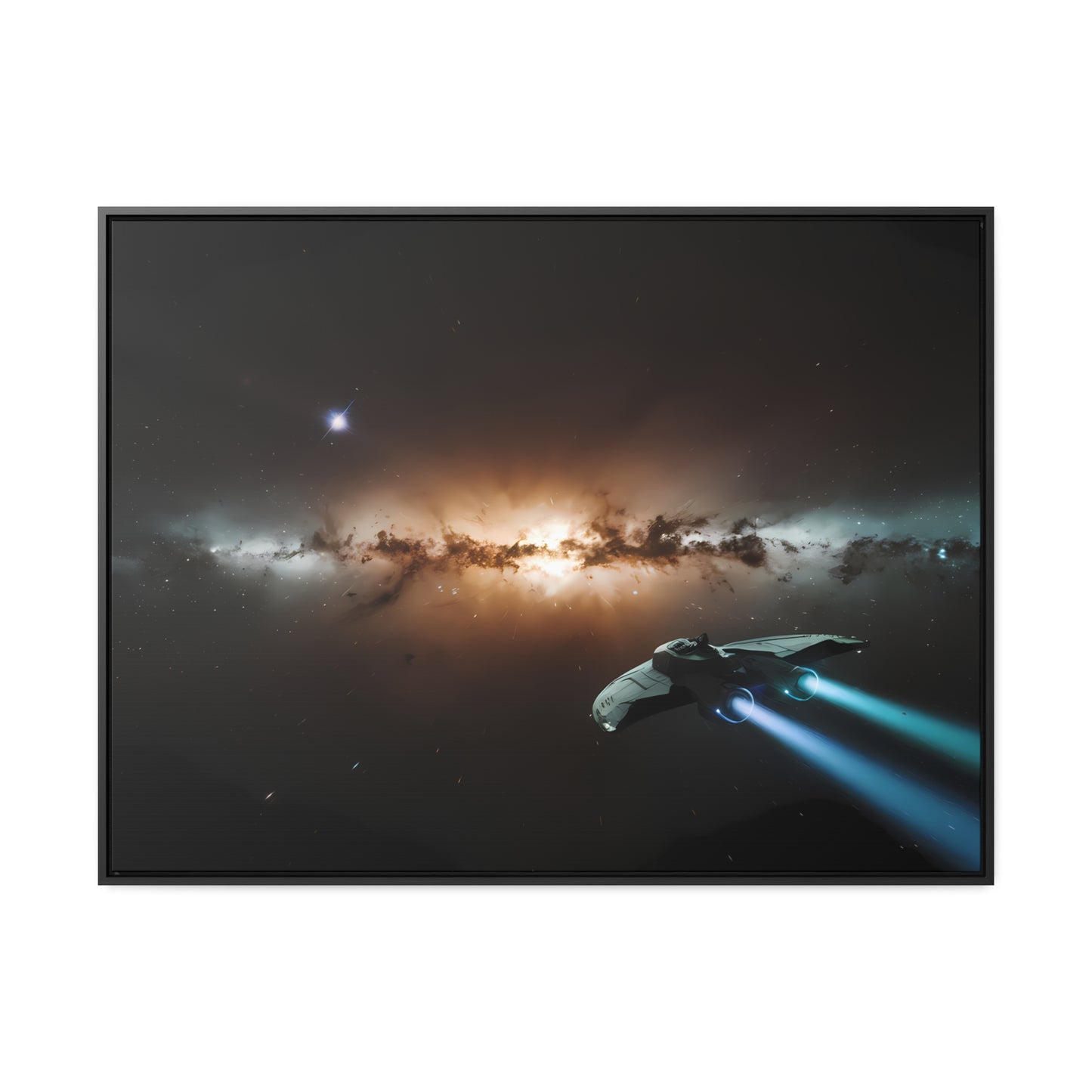 Voyage Through the Cosmic Abyss - Gallery Canvas Wraps, Horizontal Frame