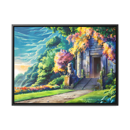 Sanctuary of the Forgotten Dawn - Gallery Canvas Wraps, Horizontal Frame