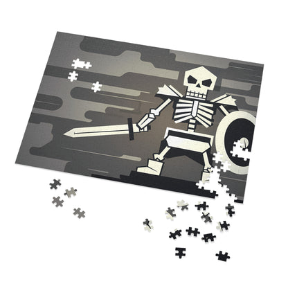 Skeleton Warrior in the Fog - Jigsaw Puzzle (30, 110, 252, 500,1000-Piece)