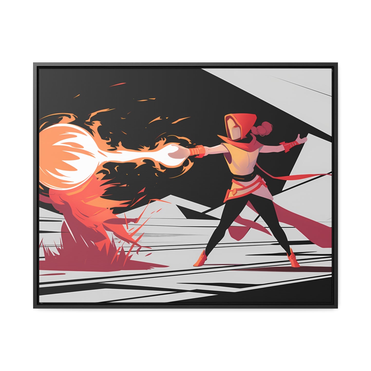 Conjuring the Firestorm - Gallery Canvas Wraps, Horizontal Frame