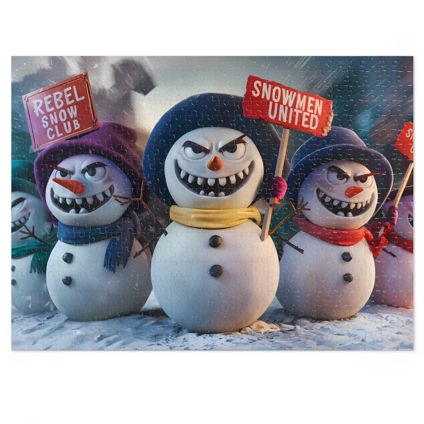 The Great Snowman Rebellion - Jigsaw Puzzle (30, 110, 252, 500,1000-Piece)