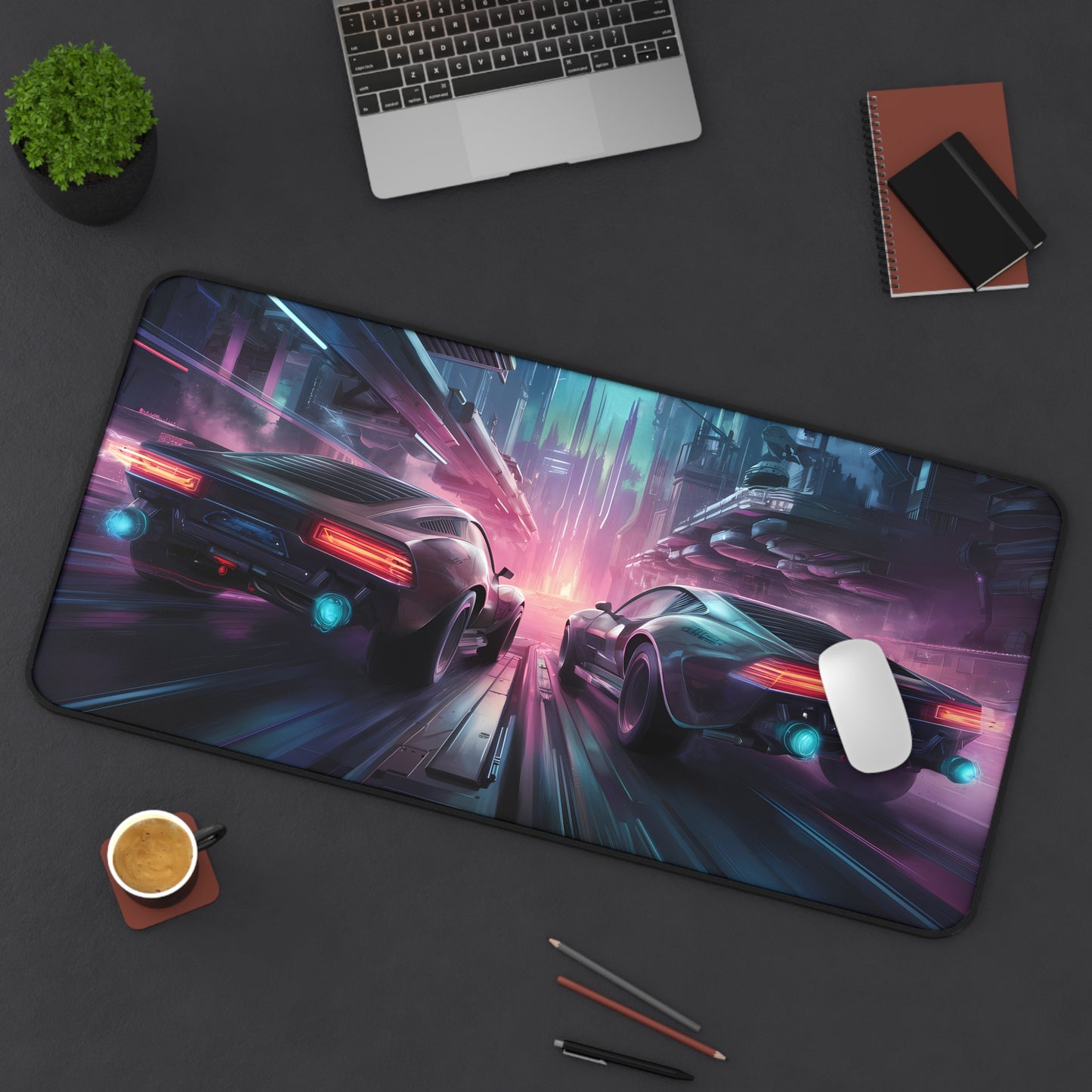 Night Race - Desk Mat