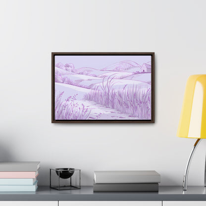 Whispers of the Lavender Hills - Gallery Canvas Wraps, Horizontal Frame