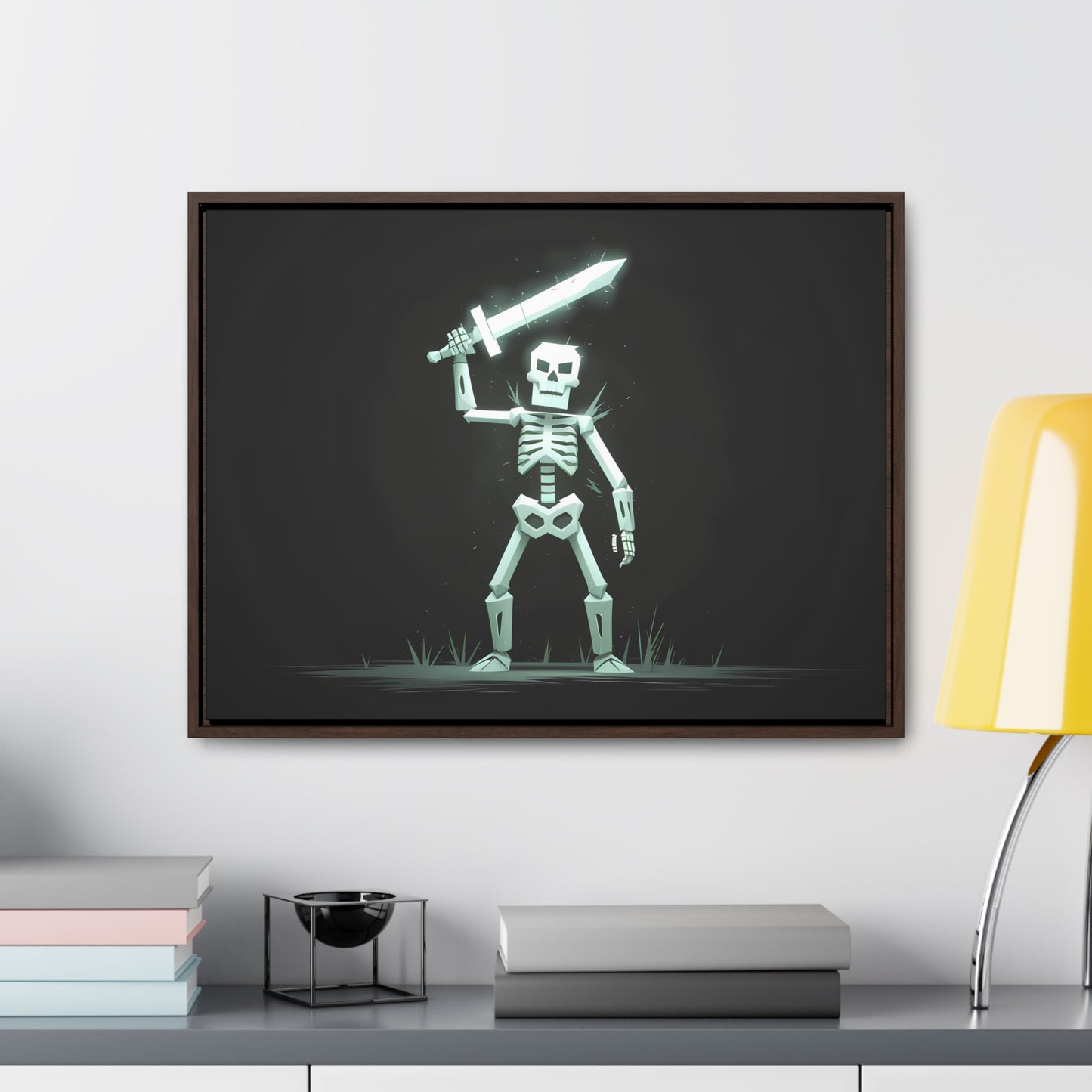 Rise of the Skeleton Warrior - Gallery Canvas Wraps, Horizontal Frame