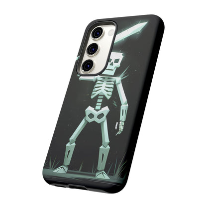 Geometric Skeleton Swordsman - Smartphone Tough Cases