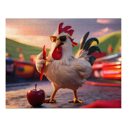 Cool Rooster's Apple Adventure - Jigsaw Puzzle (30, 110, 252, 500,1000-Piece)