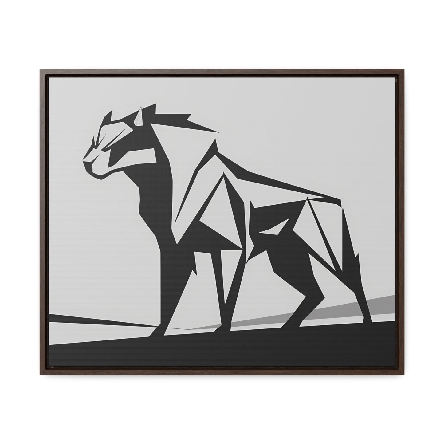 Geometric Beast - Gallery Canvas Wraps, Horizontal Frame