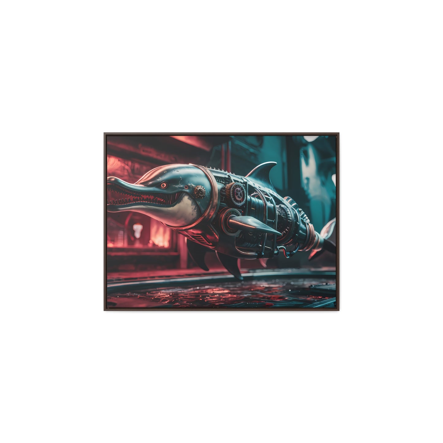 Mechanical Apex Predator - Gallery Canvas Wraps, Horizontal Frame