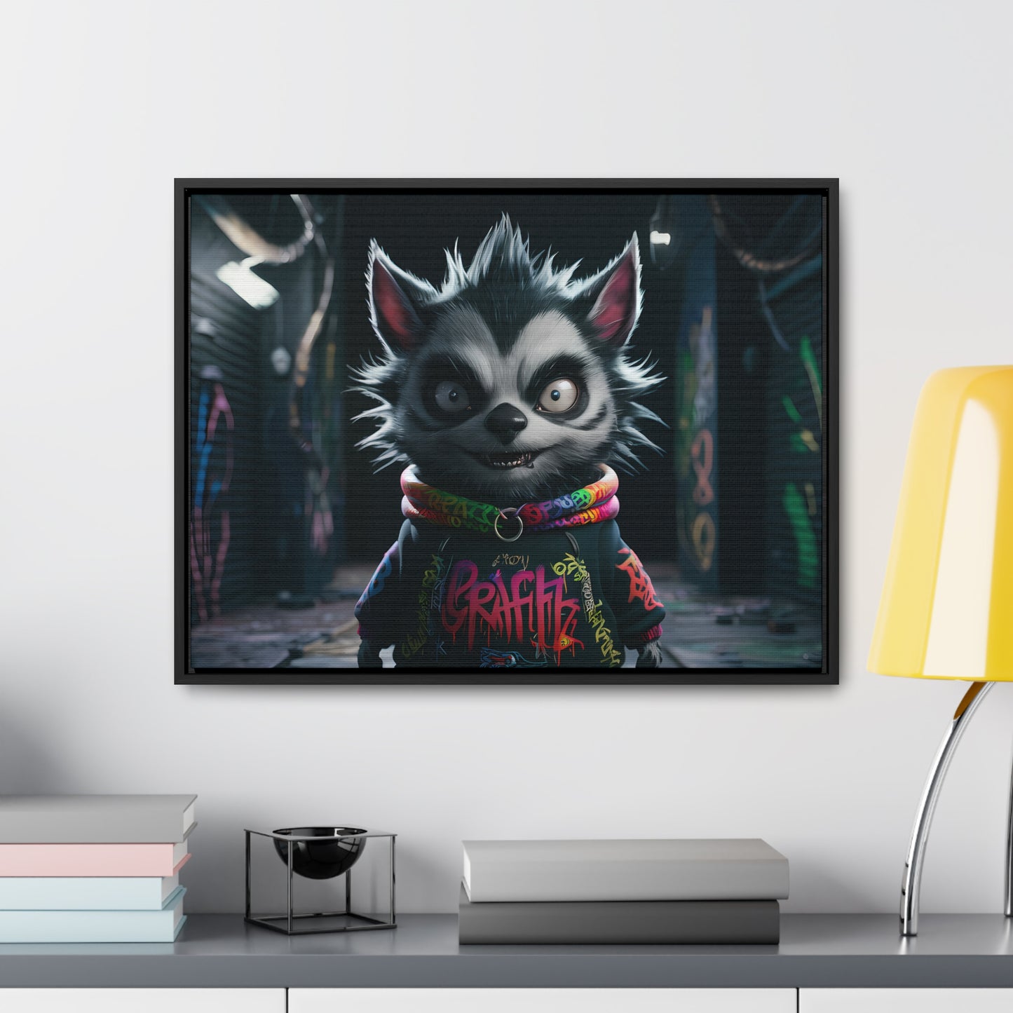 Urban Graffiti Rebel - Gallery Canvas Wraps, Horizontal Frame