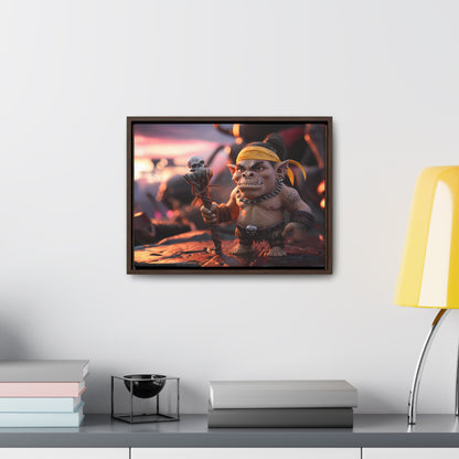 Goblin Warlord at Sunset - Gallery Canvas Wraps, Horizontal Frame