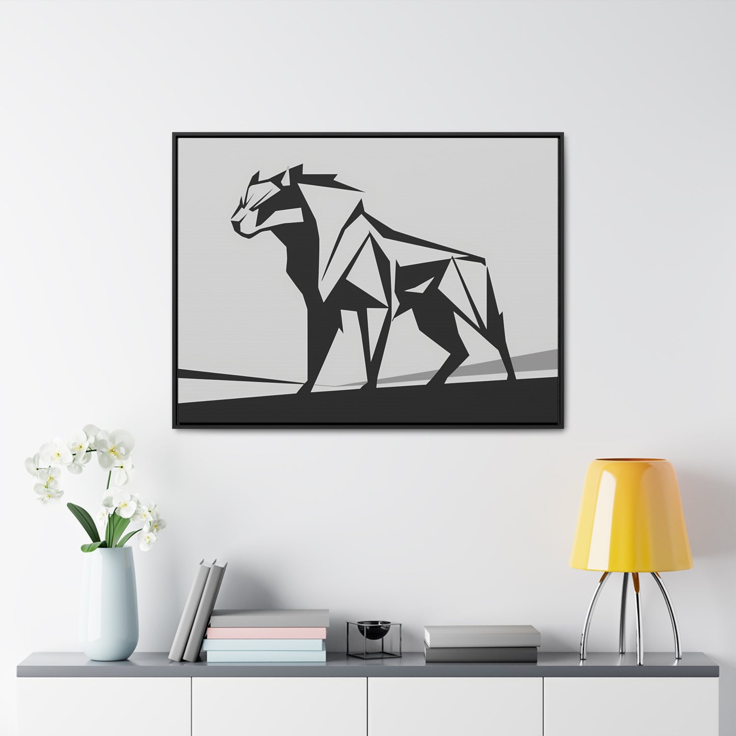 Geometric Beast - Gallery Canvas Wraps, Horizontal Frame