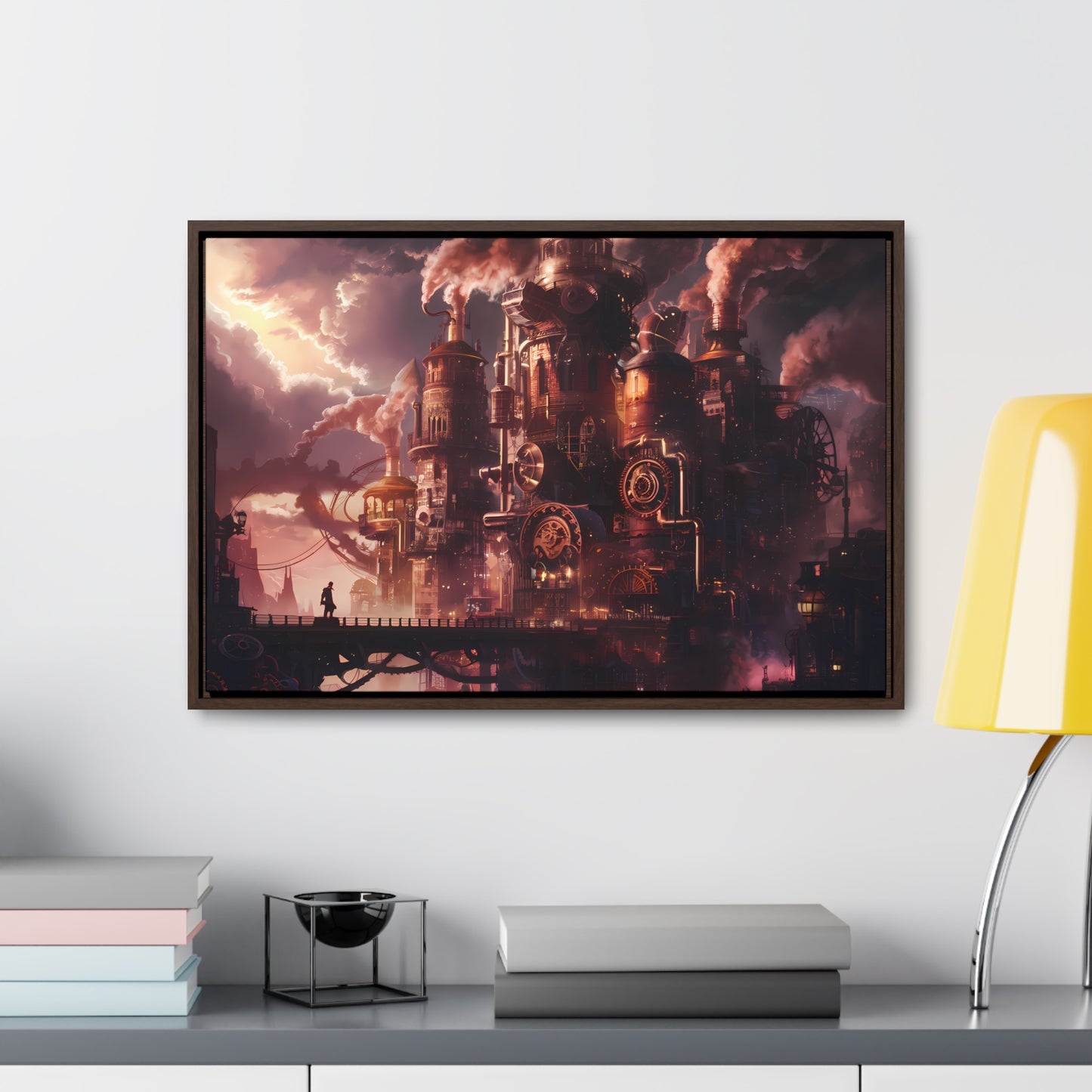 Industrial Twilight - Gallery Canvas Wraps, Horizontal Frame