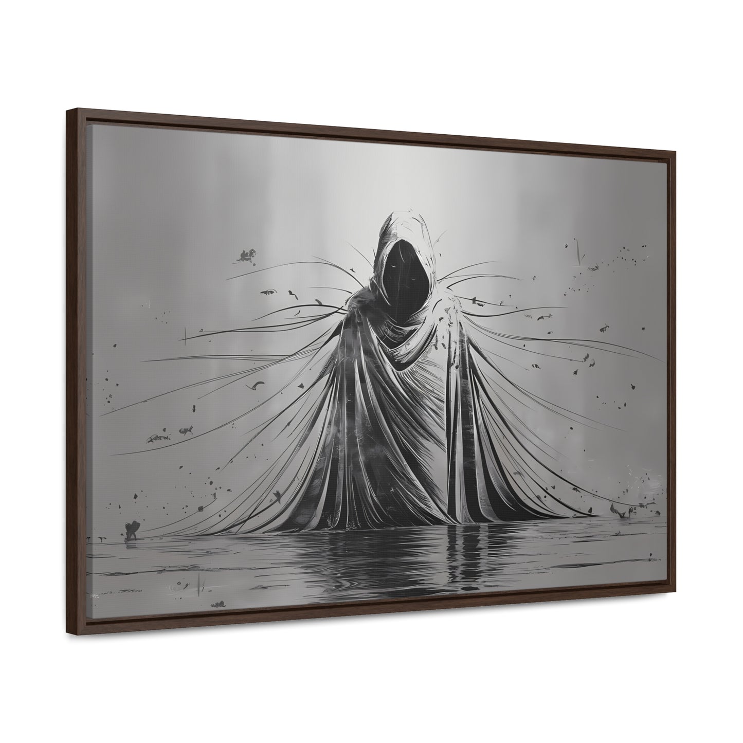 Ethereal Sentinel of the Abyss - Gallery Canvas Wraps, Horizontal Frame