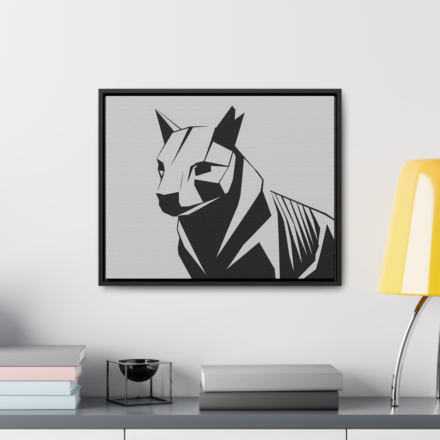 Geometric Guardian - Gallery Canvas Wraps, Horizontal Frame