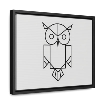 Geometric Owl - Gallery Canvas Wraps, Horizontal Frame