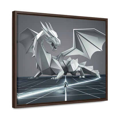 Confrontation in the Digital Realm - Gallery Canvas Wraps, Horizontal Frame