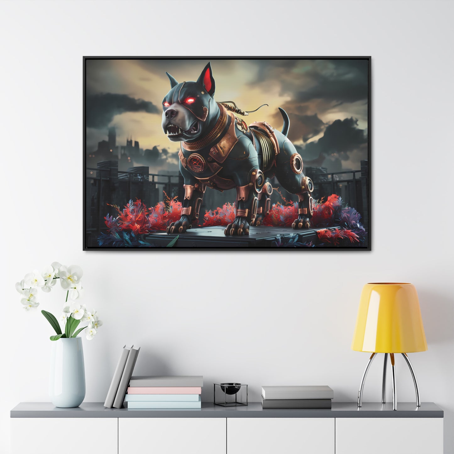 Cyberhound Sentinel - Gallery Canvas Wraps, Horizontal Frame