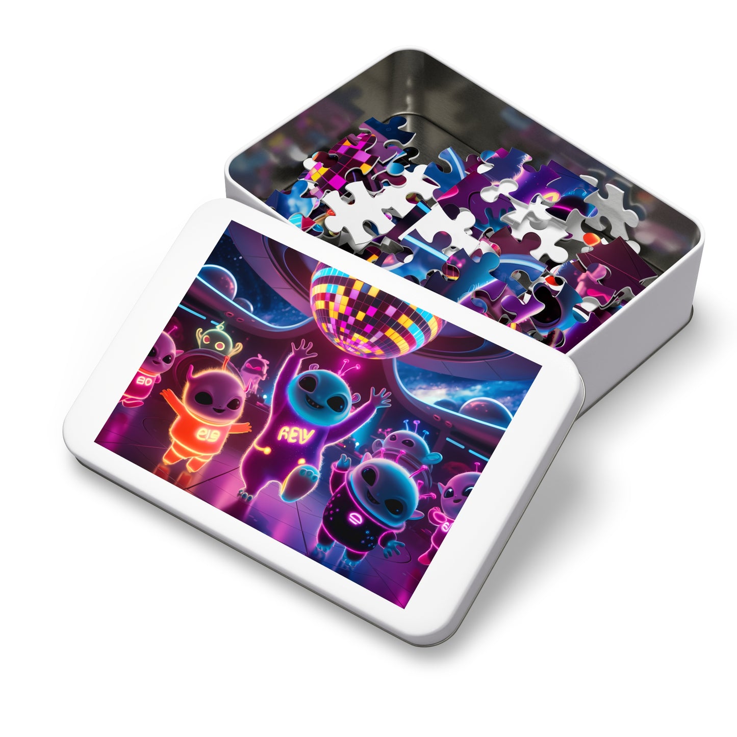 Galactic Neon Dance Party - Jigsaw Puzzle (30, 110, 252, 500,1000-Piece)