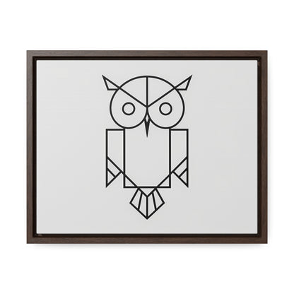 Geometric Owl - Gallery Canvas Wraps, Horizontal Frame