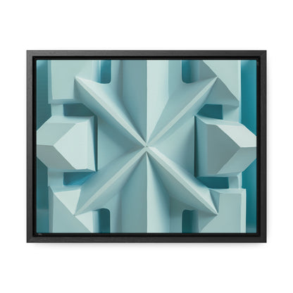 Fractal Symmetry in Ice - Gallery Canvas Wraps, Horizontal Frame