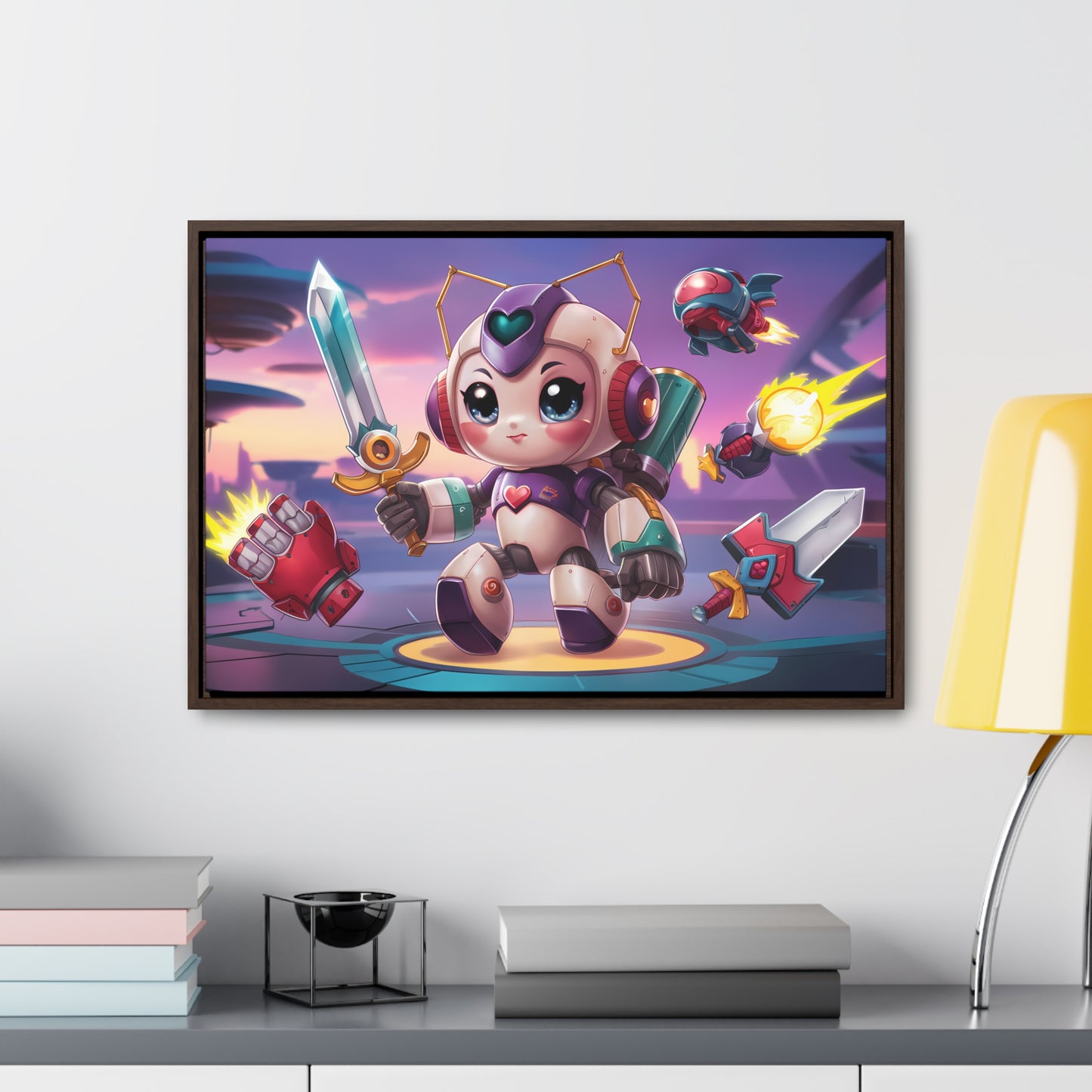 Battle Bot Hero - Gallery Canvas Wraps, Horizontal Frame