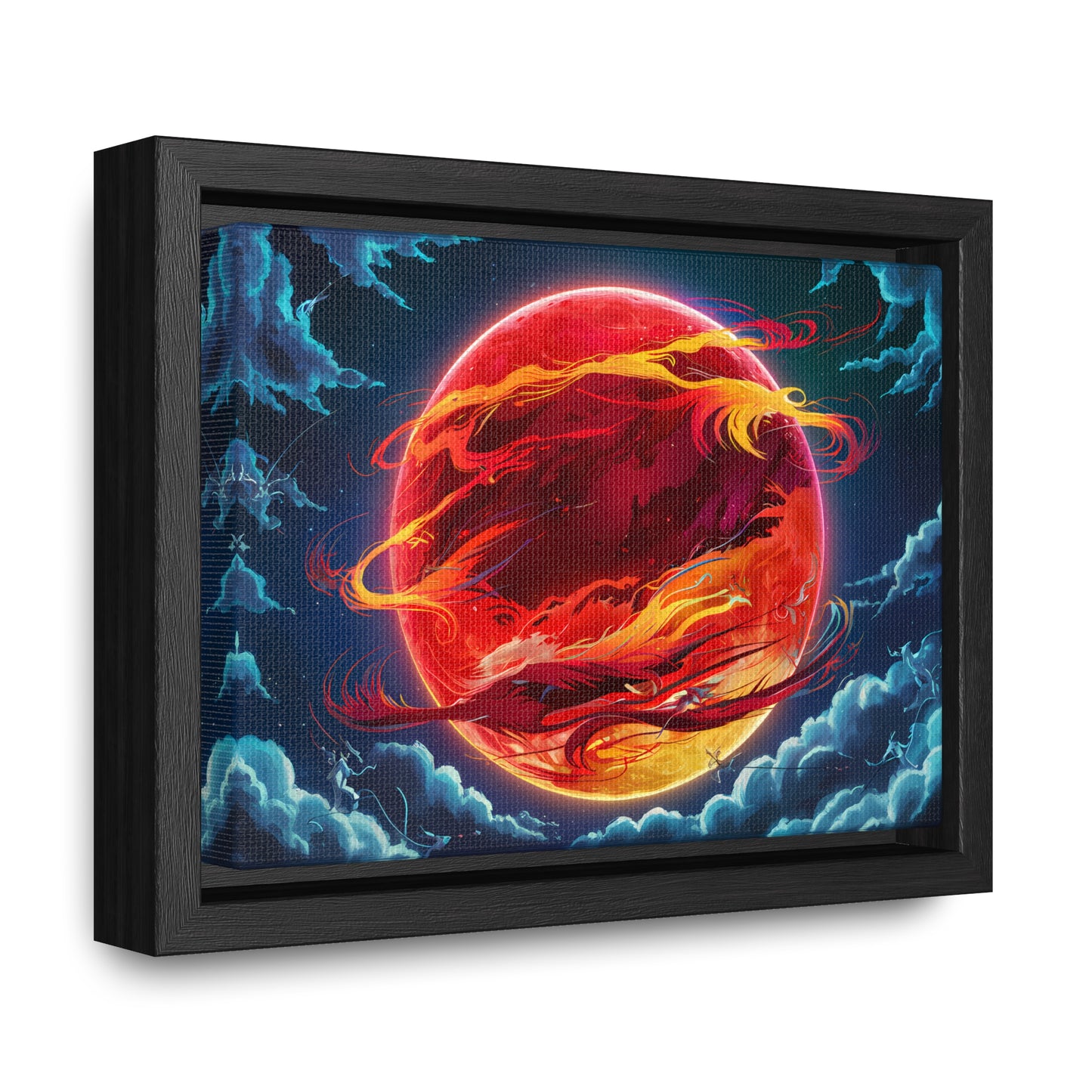 Eclipse of the Eternal Phoenix - Gallery Canvas Wraps, Horizontal Frame