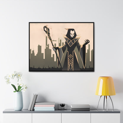 Shadow Sovereign of the Forsaken City - Gallery Canvas Wraps, Horizontal Frame