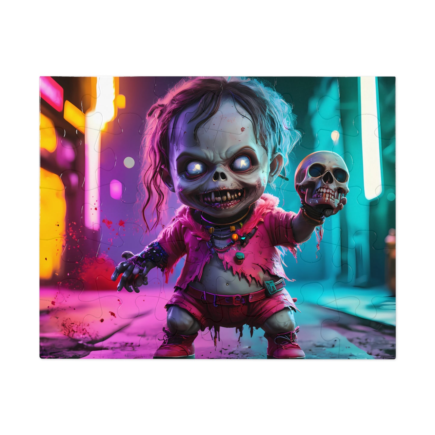 Neon Nightmare: The Doll of Doom - Jigsaw Puzzle (30, 110, 252, 500,1000-Piece)