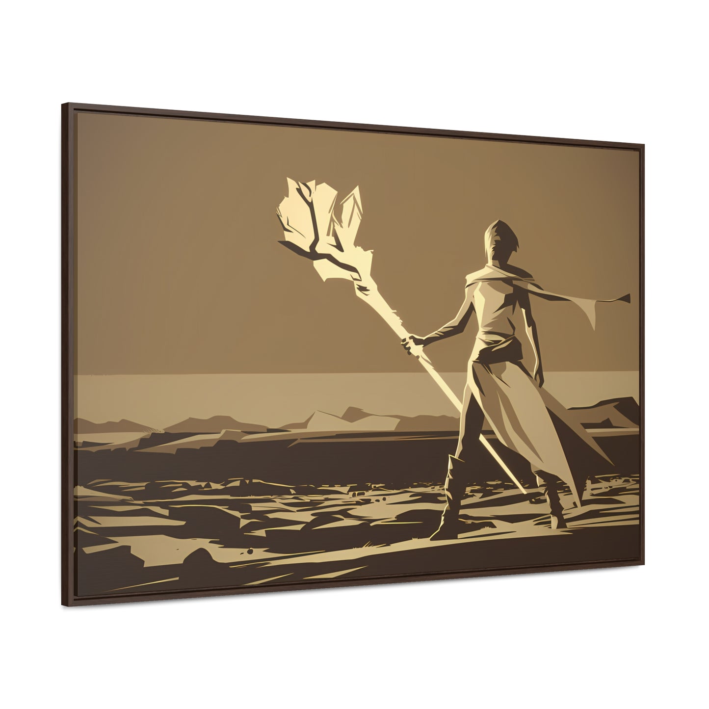 Wanderer of the Desolate Lands - Gallery Canvas Wraps, Horizontal Frame