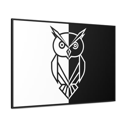 Duality of the Owl - Gallery Canvas Wraps, Horizontal Frame