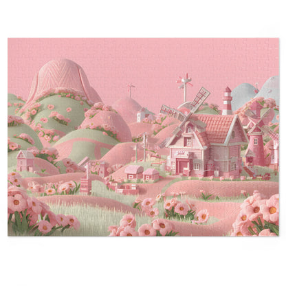 Whimsical Pastel Meadows - Jigsaw Puzzle (30, 110, 252, 500,1000-Piece)